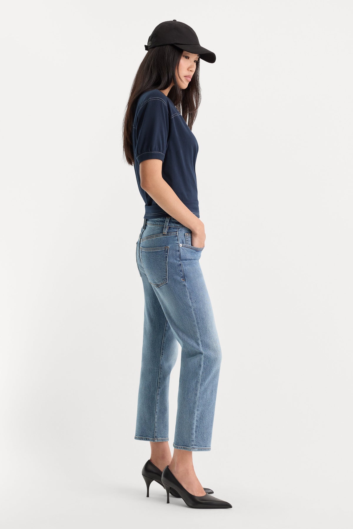 VINTAGE STRAIGHT ANKLE JEANS SAVOR