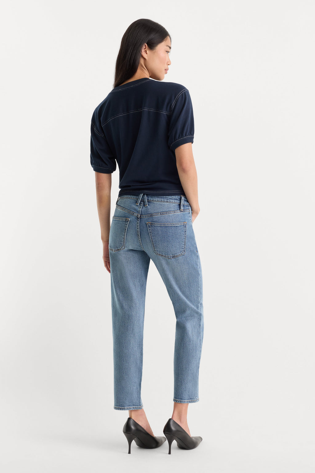 VINTAGE STRAIGHT ANKLE JEANS SAVOR