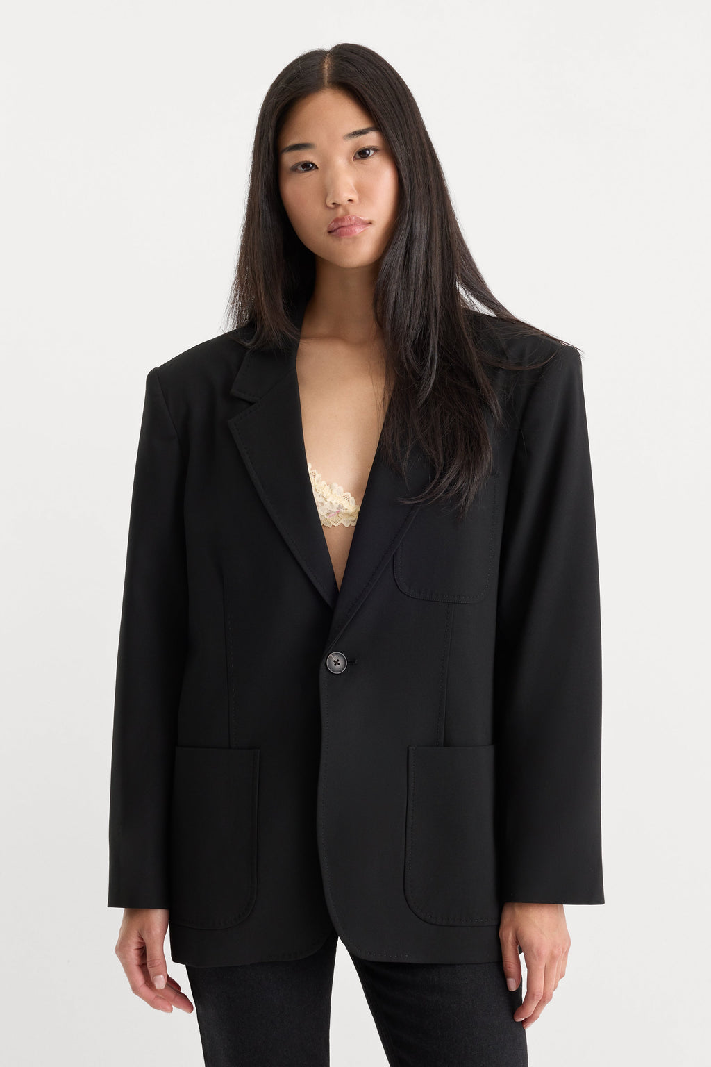 THE OVERSIZED BLAZER BLACK001