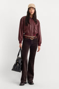GOOD LOW RISE BOOTCUT CORDUROY PANT ESPRESSO