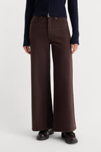 GOOD WAIST PALAZZO ANKLE JEANS ESPRESSO