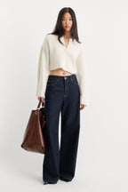THE CHUNKY KNIT CARDIGAN CHALK