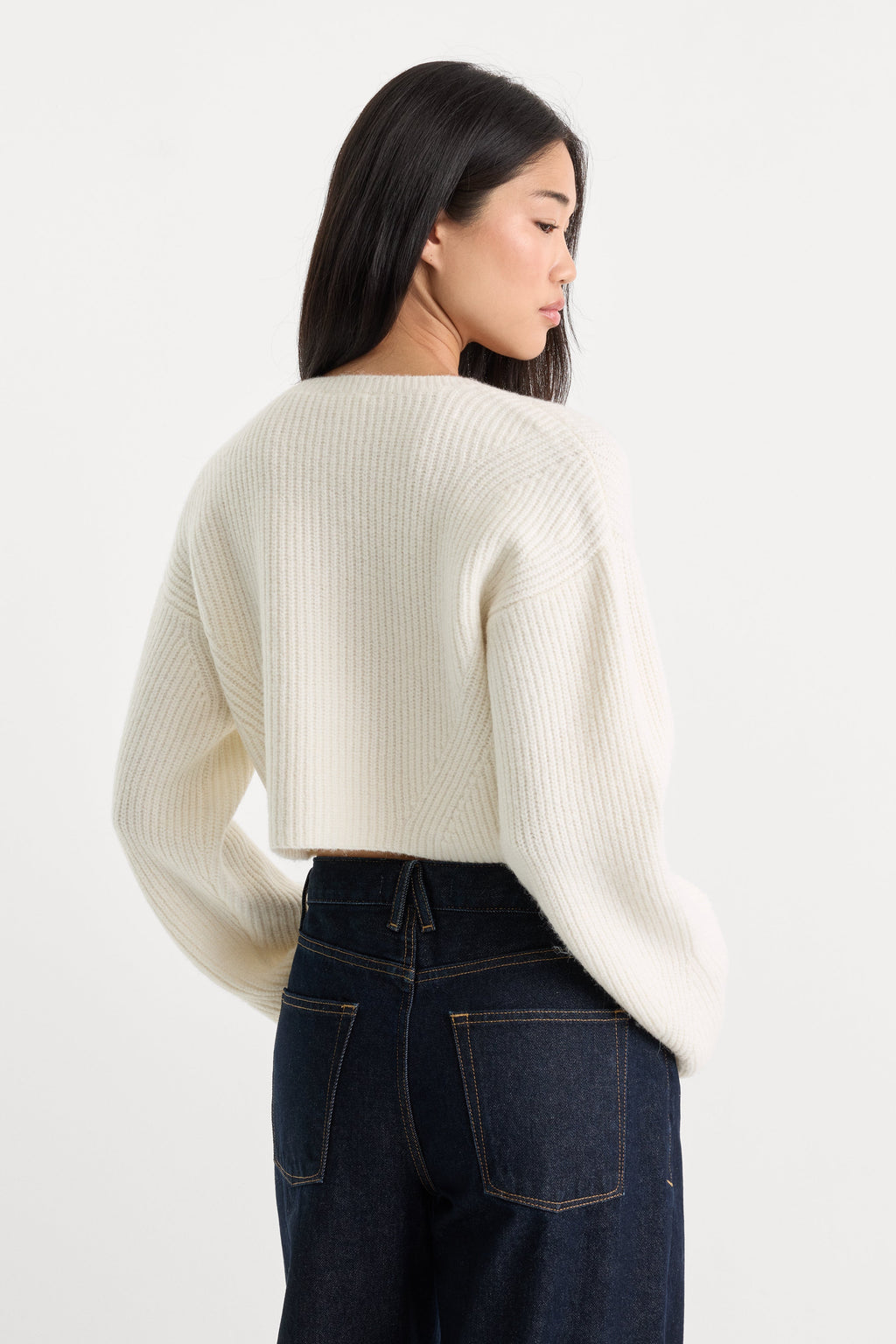 THE CHUNKY KNIT CARDIGAN CHALK
