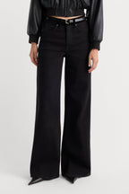 GOOD WAIST PALAZZO JEANS BLACK001