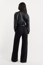 GOOD WAIST PALAZZO JEANS BLACK001