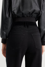 GOOD WAIST PALAZZO JEANS BLACK001