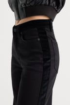 GOOD WAIST PALAZZO JEANS BLACK001