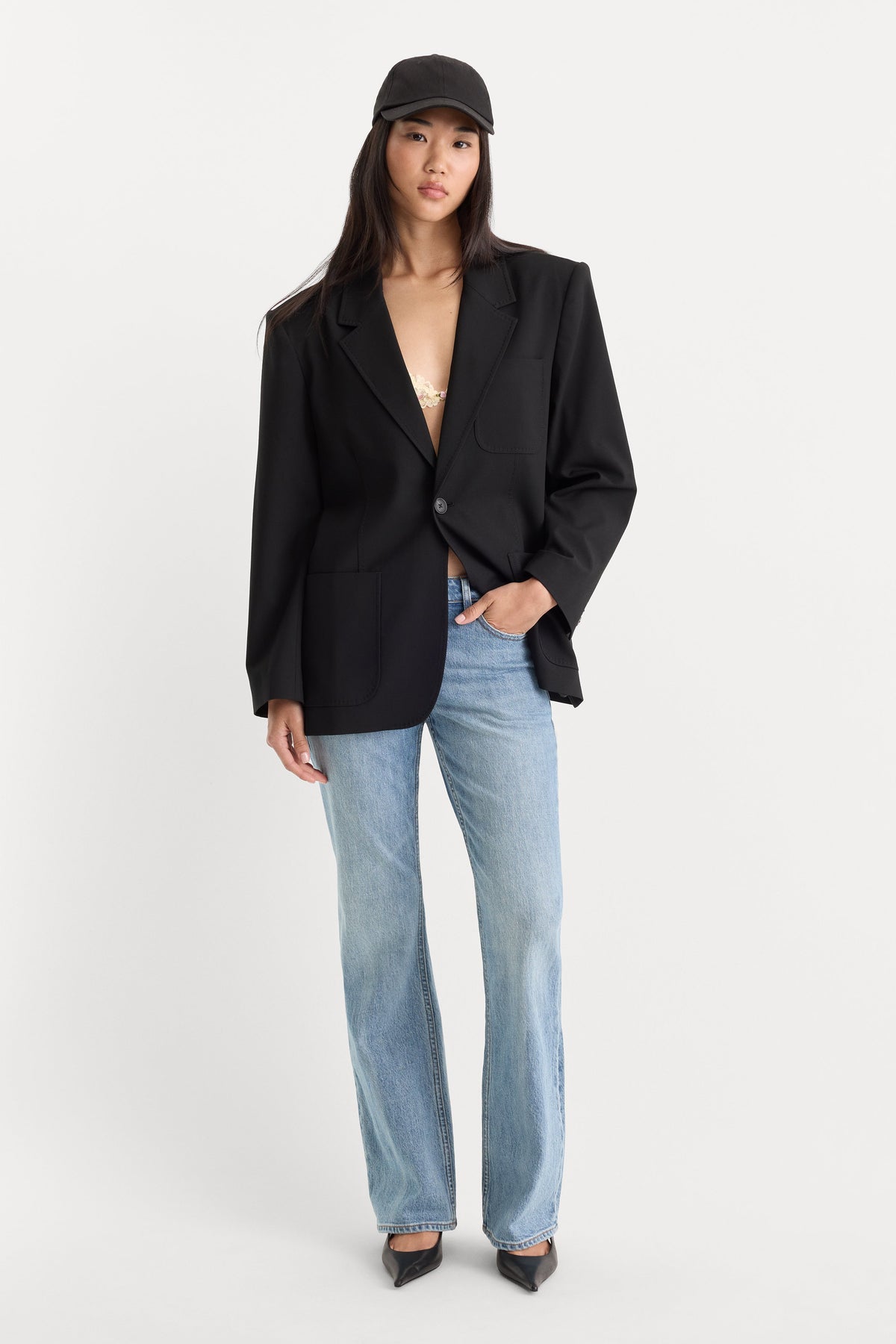 VINTAGE LOW RISE BOOTCUT JEANS AMBER