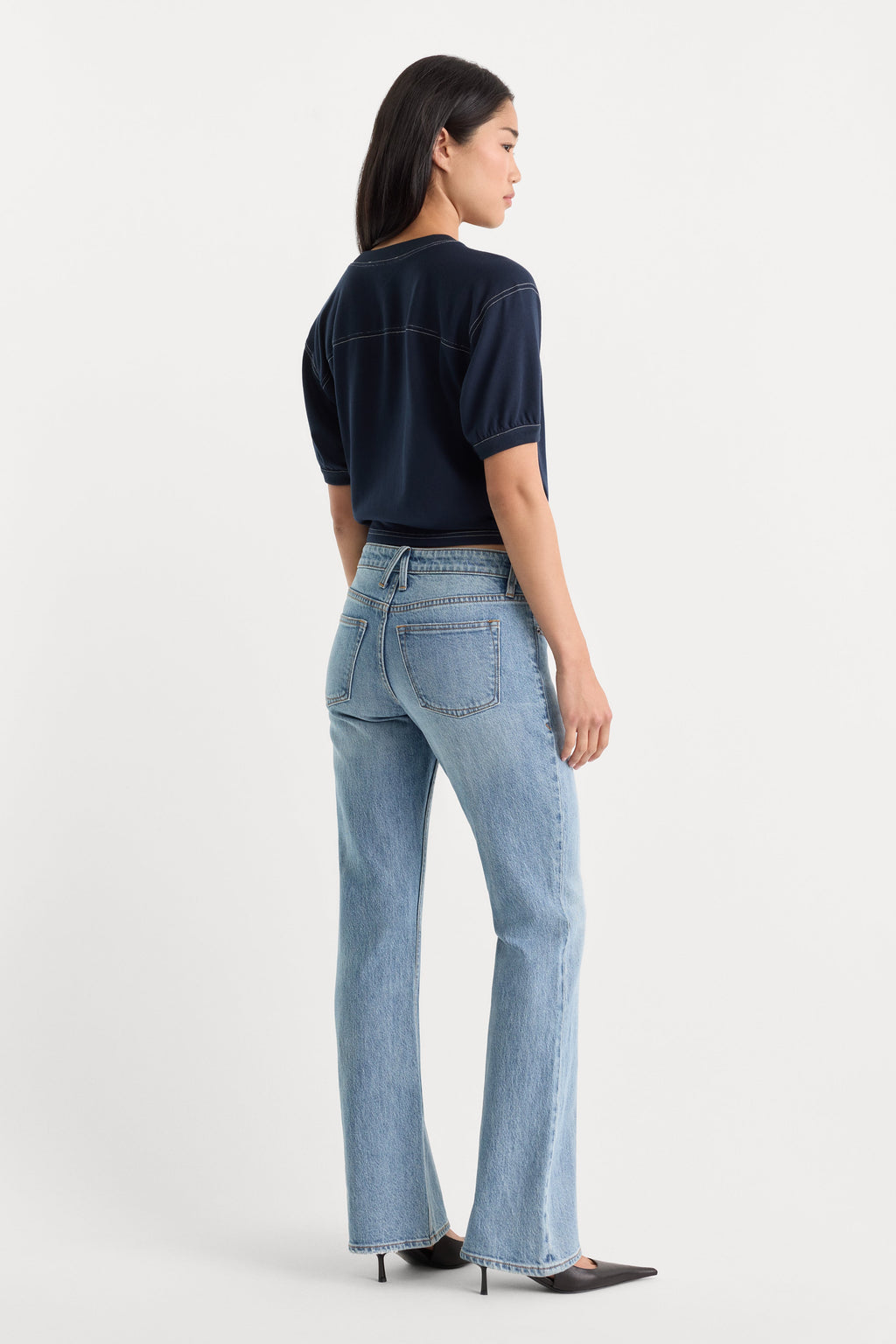VINTAGE LOW RISE BOOTCUT JEANS AMBER