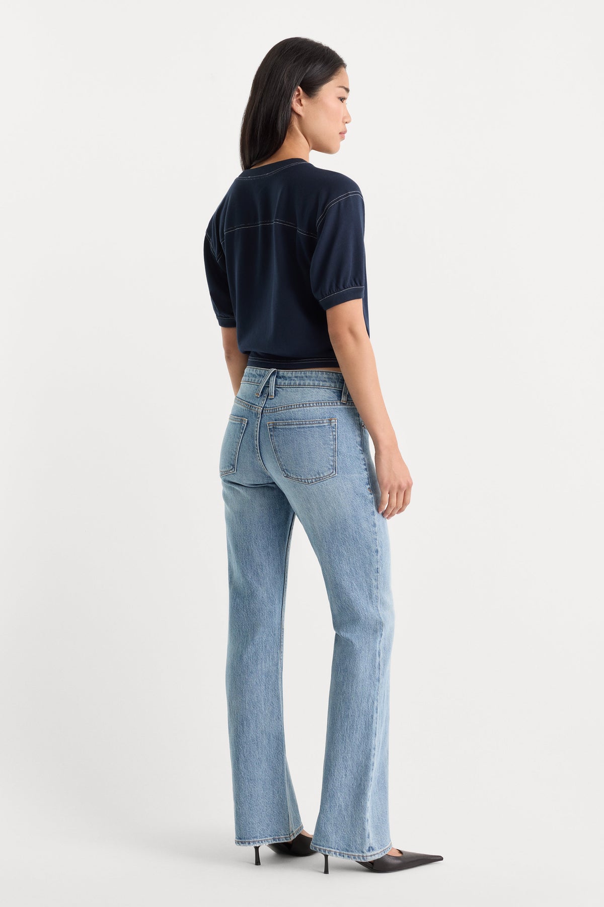 VINTAGE LOW RISE BOOTCUT JEANS AMBER