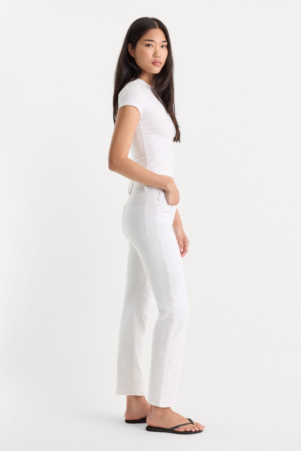 ALWAYS FITS GOOD LEGS STRAIGHT JEANS WHITE001