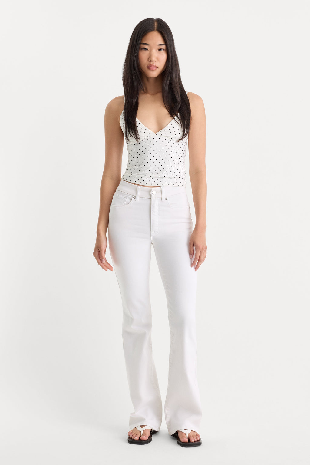 ALWAYS FITS GOOD CLASSIC BOOTCUT JEANS WHITE