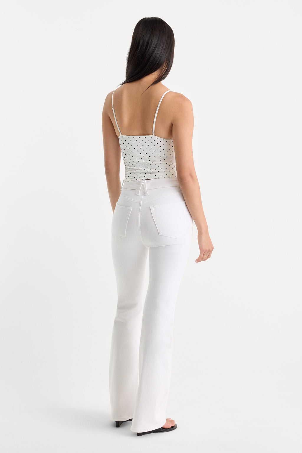 ALWAYS FITS GOOD CLASSIC BOOTCUT JEANS WHITE