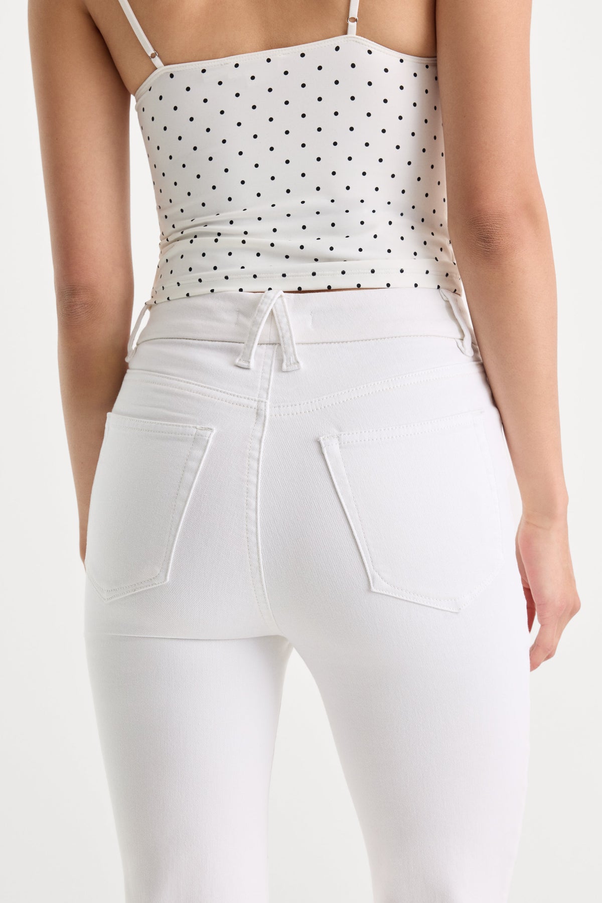 ALWAYS FITS GOOD CLASSIC BOOTCUT JEANS WHITE