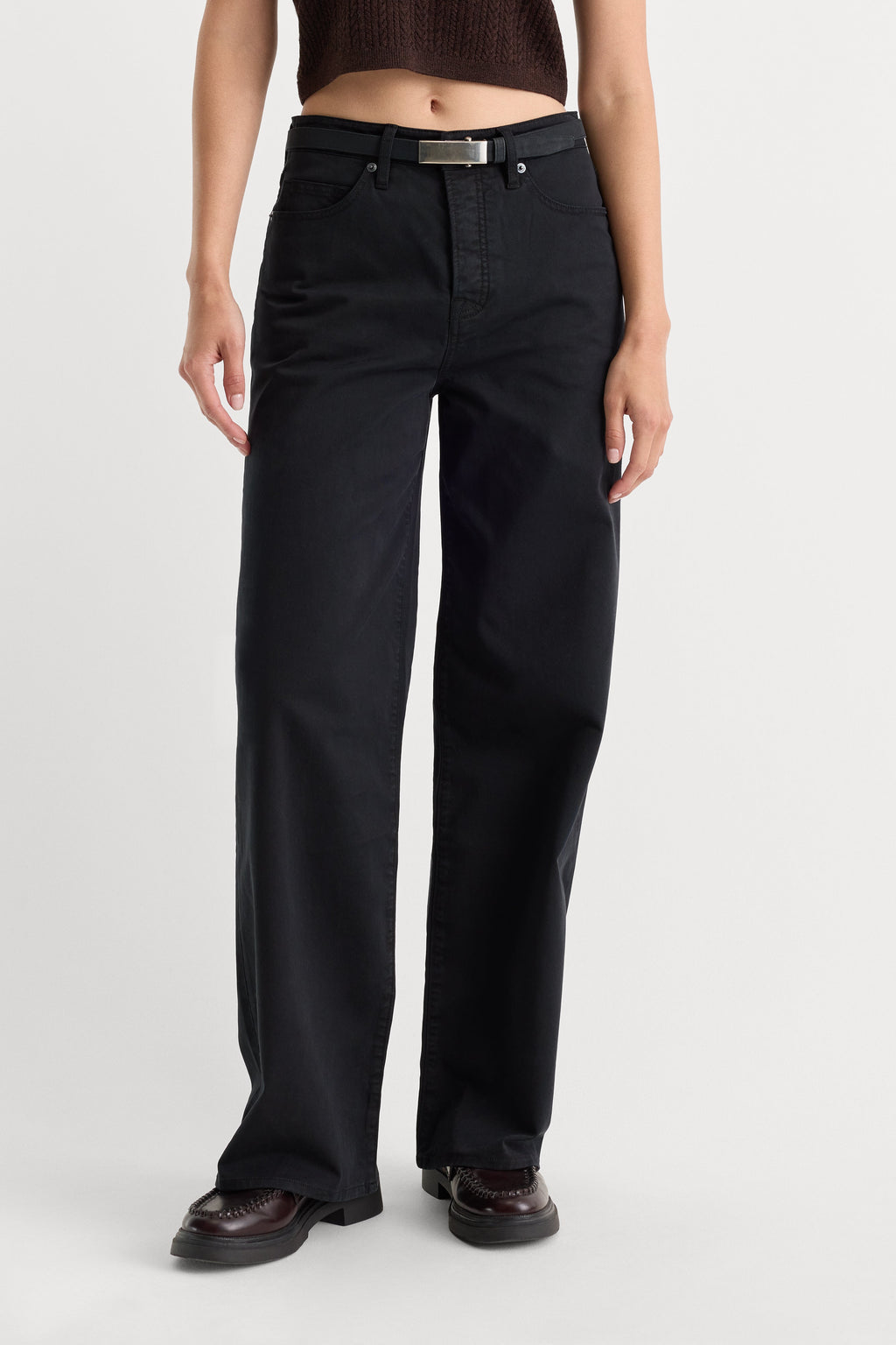 TWILL VINTAGE WIDE PANT BLACK