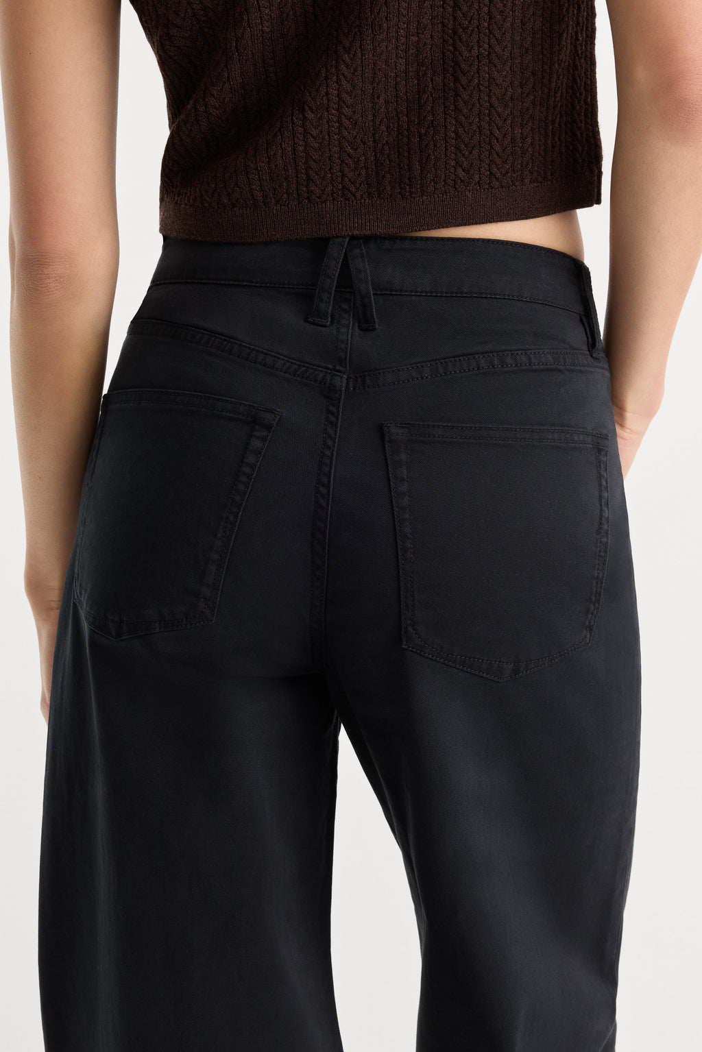 TWILL VINTAGE WIDE PANT BLACK