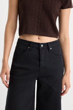 TWILL VINTAGE WIDE PANT BLACK