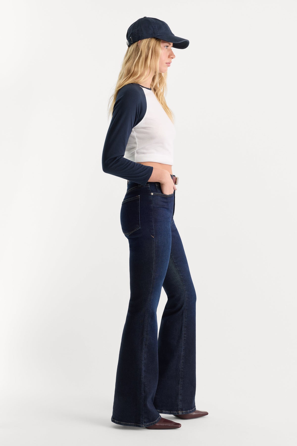 GOOD LEGS FLARE JEANS INDIGO1308