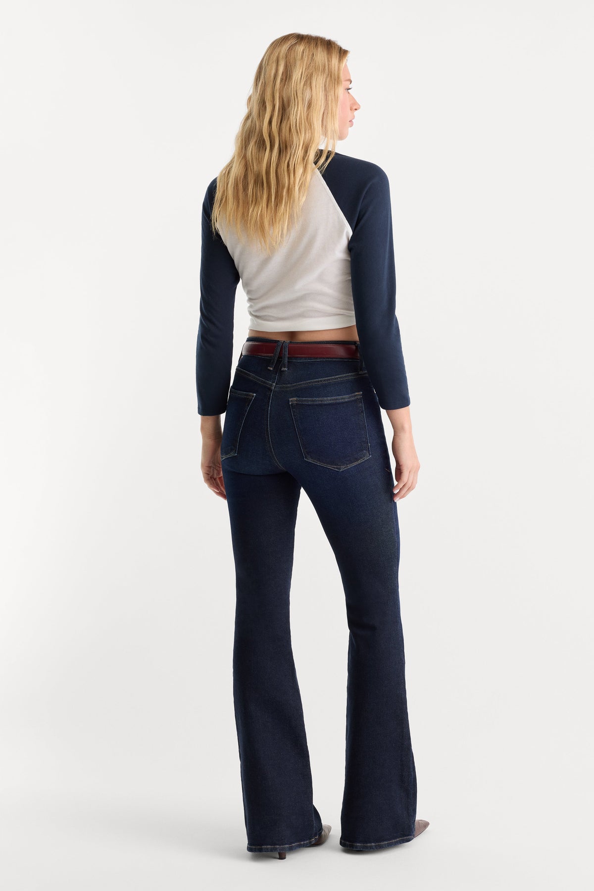 GOOD LEGS FLARE JEANS INDIGO1308