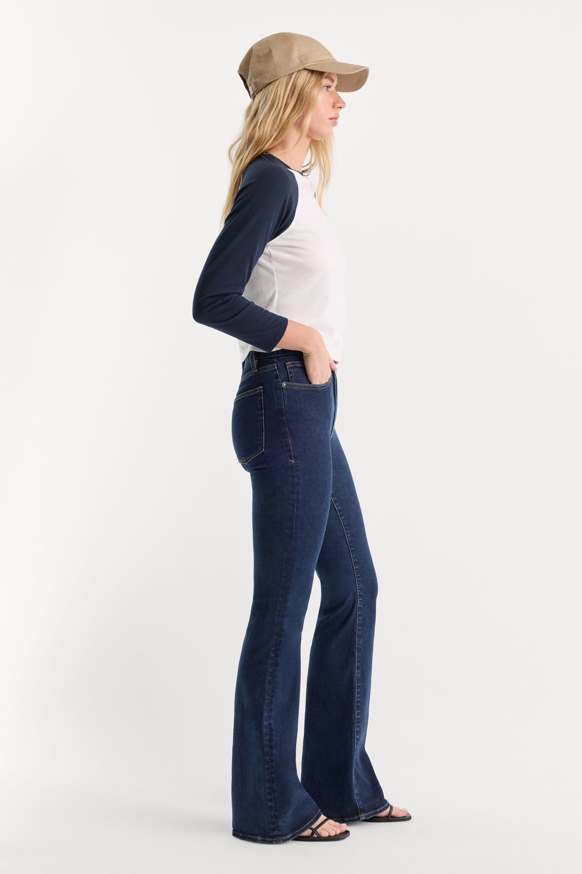 ALWAYS FITS GOOD LEGS FLARE JEANS LONG INDIGO1317