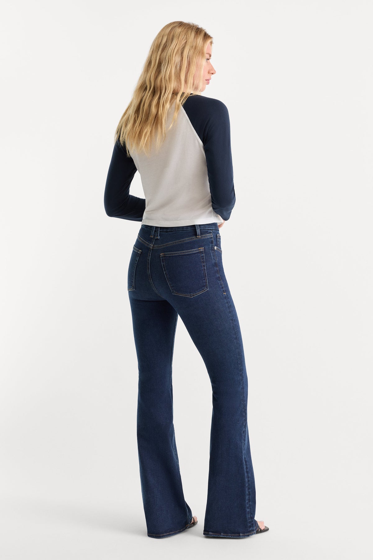 ALWAYS FITS GOOD LEGS FLARE JEANS LONG INDIGO1317