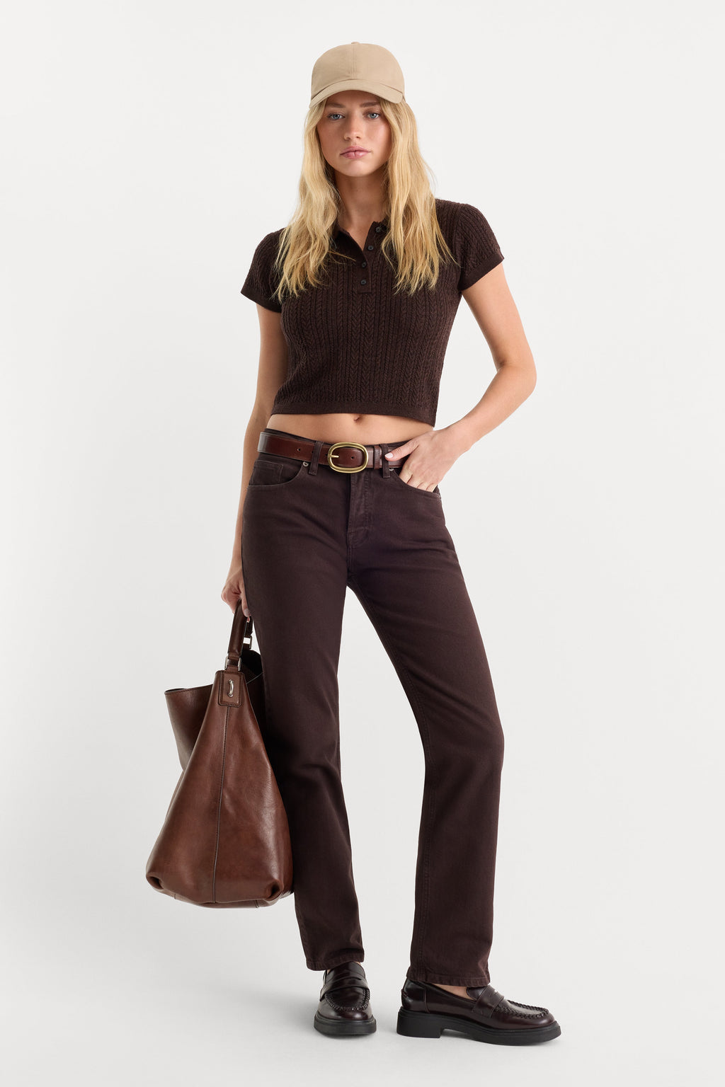 VINTAGE STRAIGHT JEANS ESPRESSO