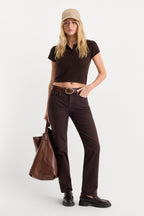 VINTAGE STRAIGHT JEANS ESPRESSO