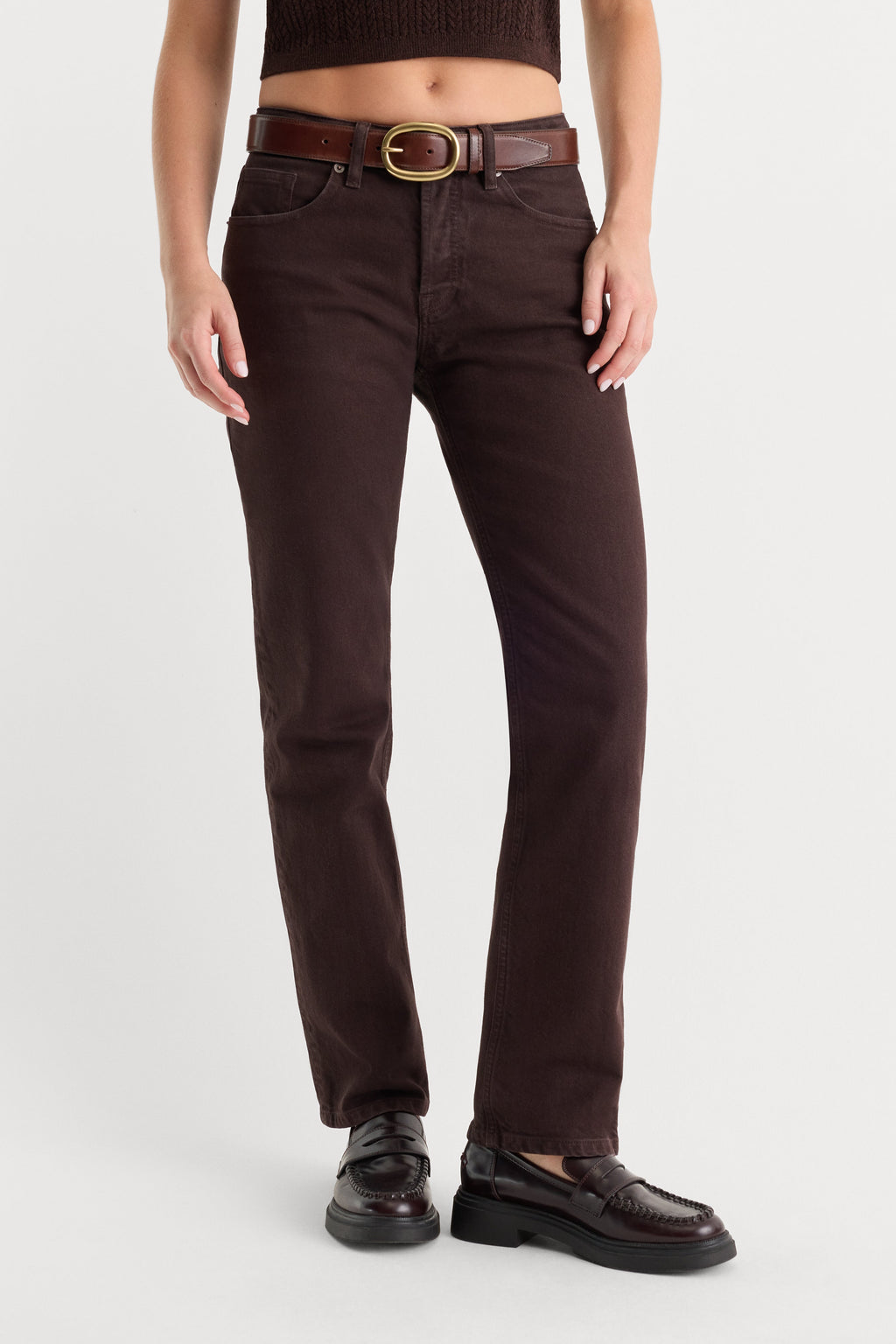 VINTAGE STRAIGHT JEANS ESPRESSO