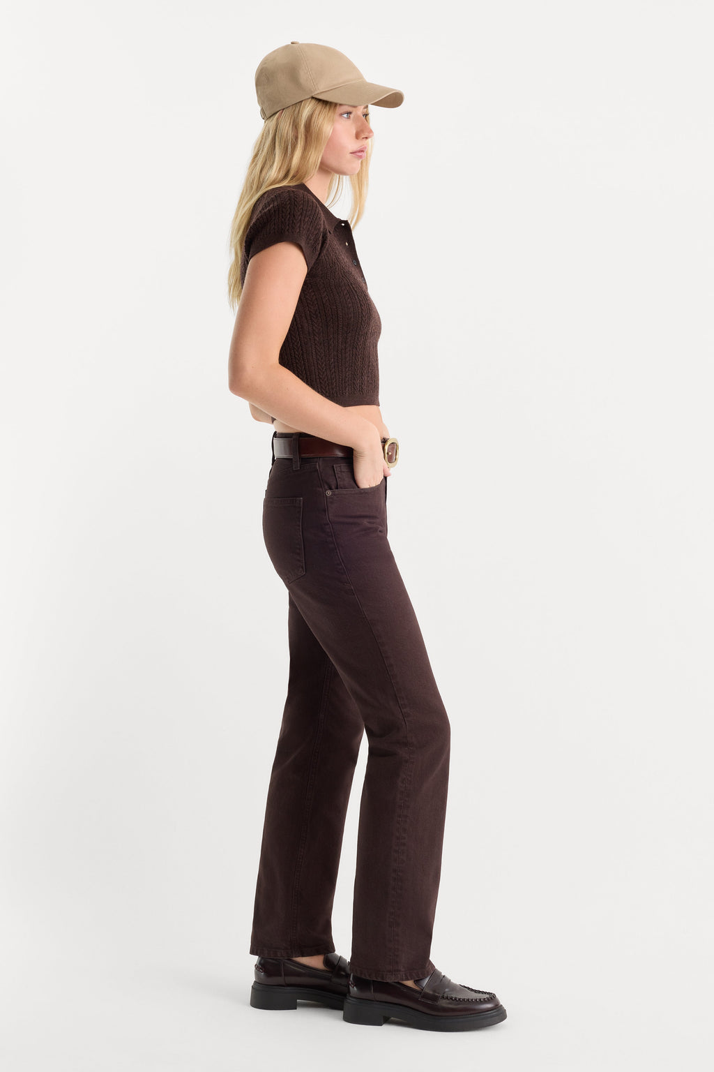 VINTAGE STRAIGHT JEANS ESPRESSO