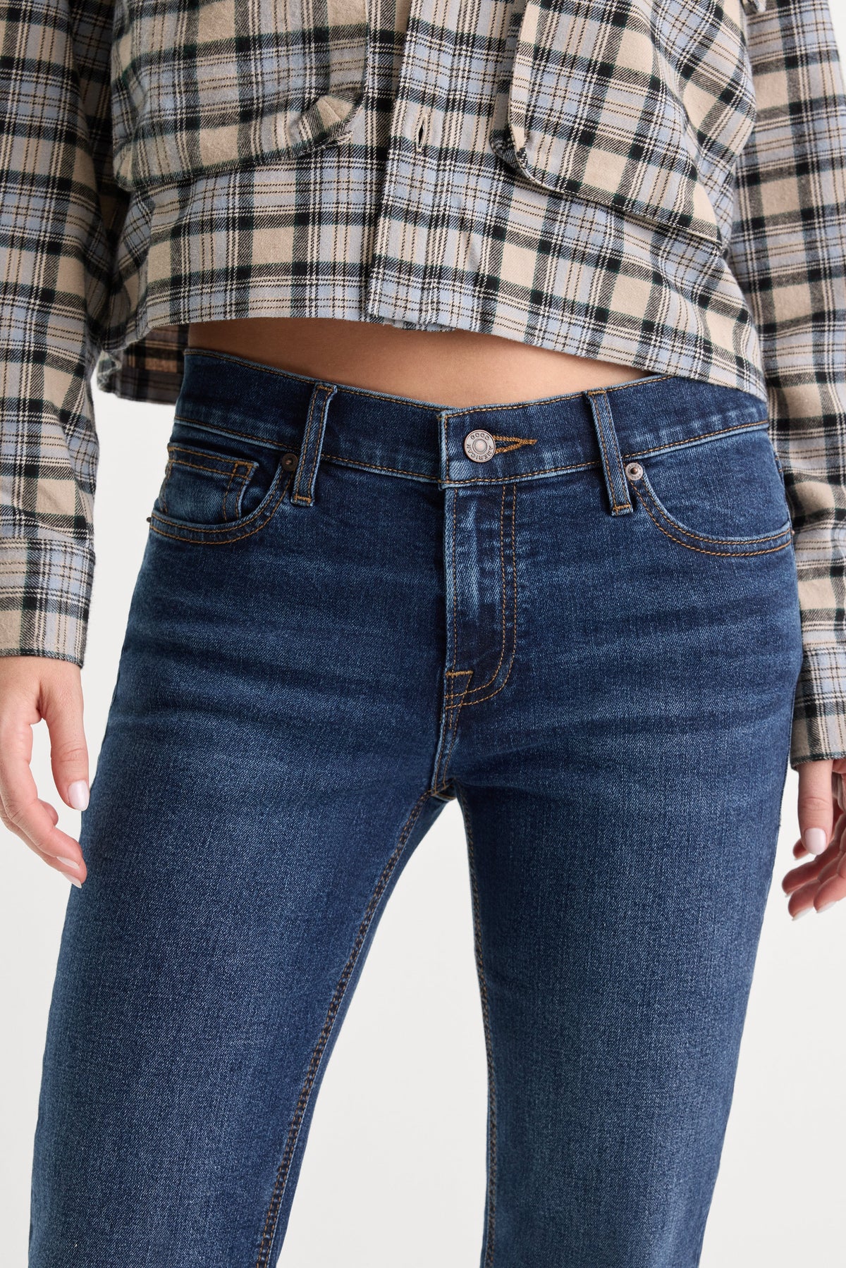 GOOD LOW RISE BOOTCUT JEANS UMBER