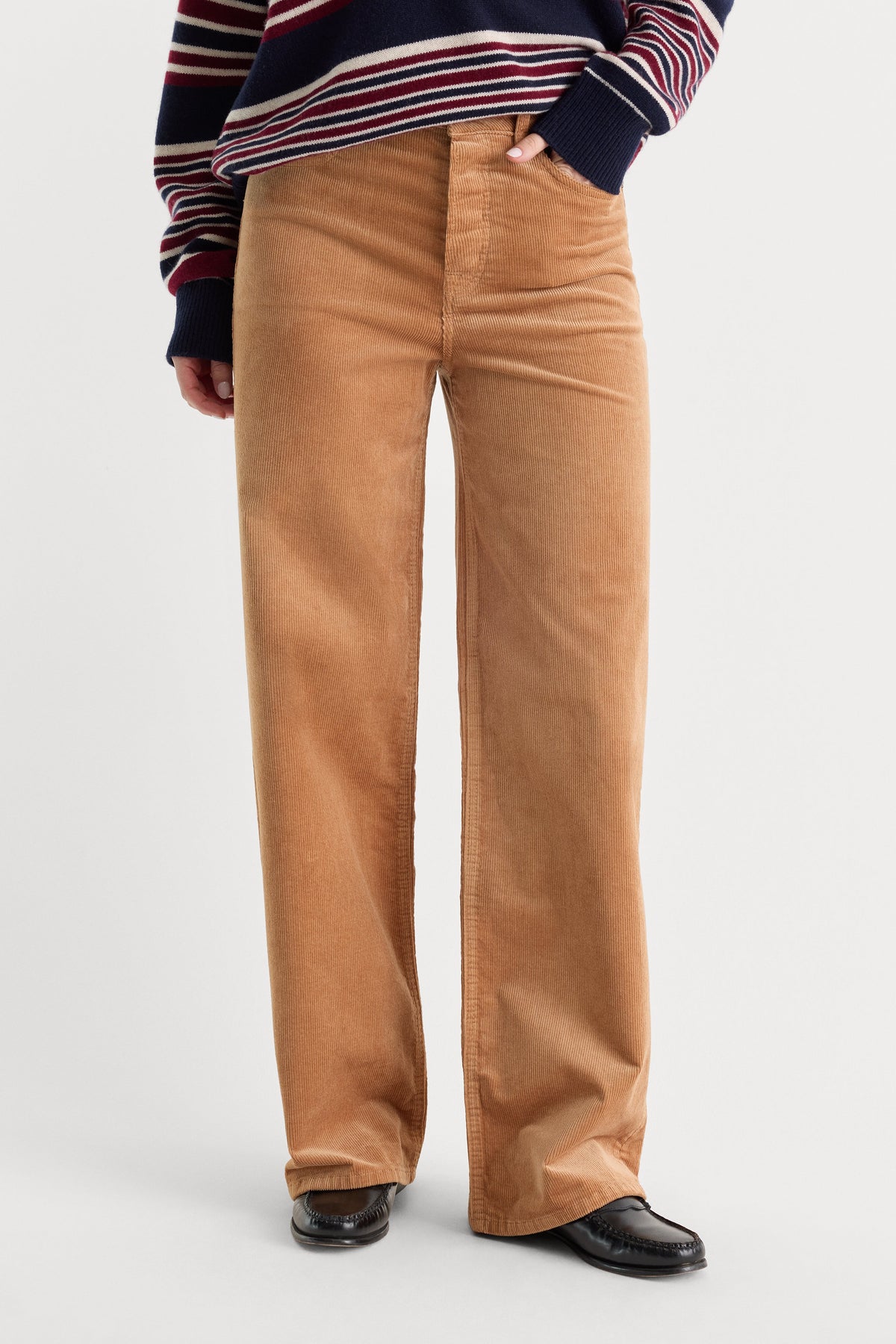 VINTAGE WIDE CORDUROY PANT CAFE CLAY