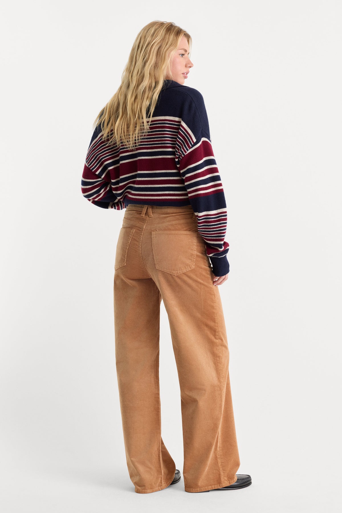 VINTAGE WIDE CORDUROY PANT CAFE CLAY