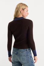 THE KNIT POLO SWEATER ESPRESSO