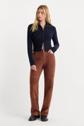 SUEDE GOOD TRUE STRAIGHT PANT CAFE CLAY