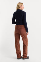 SUEDE GOOD TRUE STRAIGHT PANT CAFE CLAY