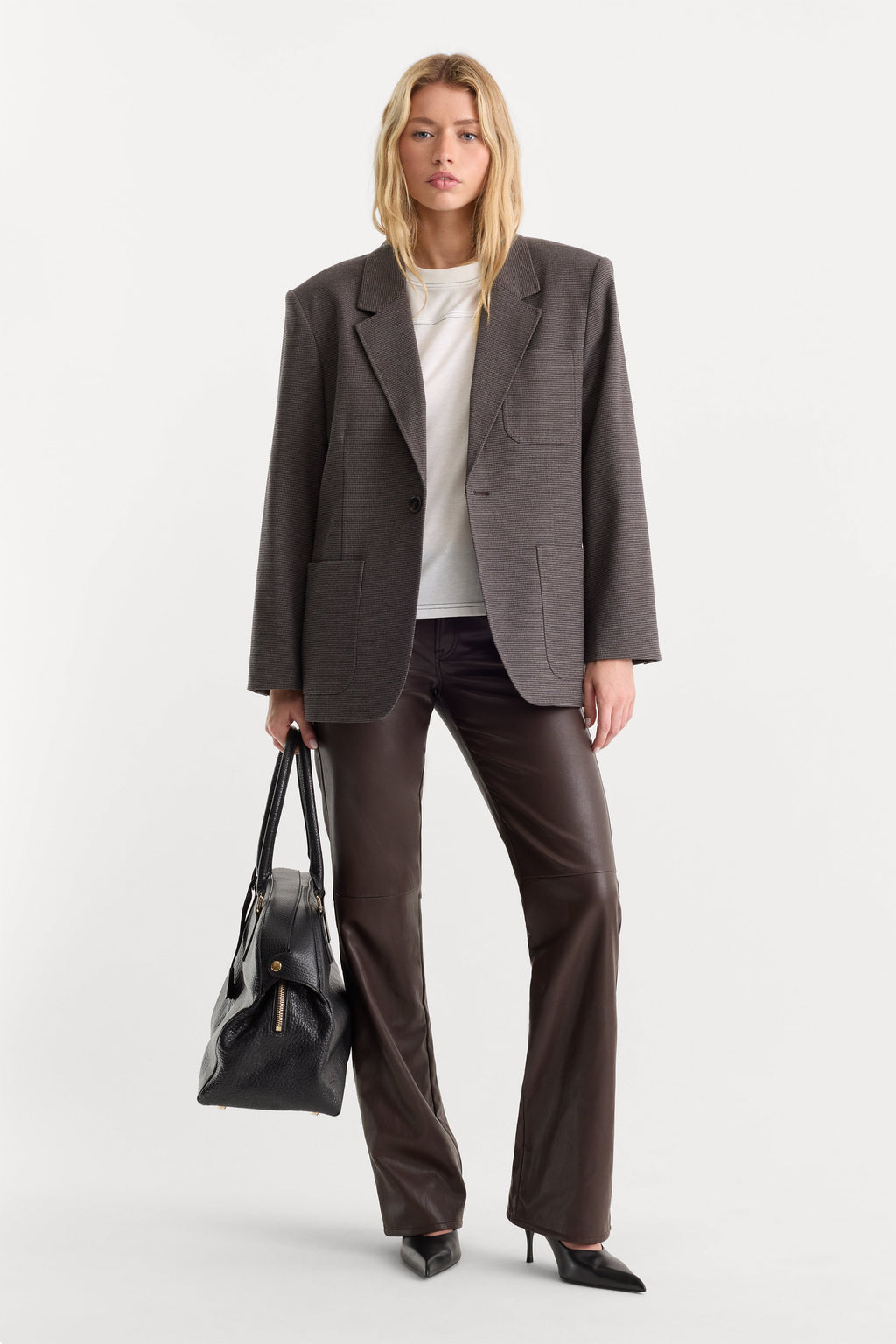 BETTER THAN LEATHER LOW RISE BOOTCUT PANT ESPRESSO