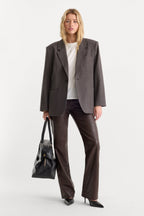 BETTER THAN LEATHER LOW RISE BOOTCUT PANT ESPRESSO