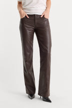 BETTER THAN LEATHER LOW RISE BOOTCUT PANT ESPRESSO