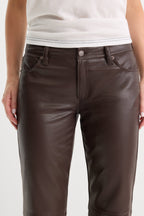BETTER THAN LEATHER LOW RISE BOOTCUT PANT ESPRESSO