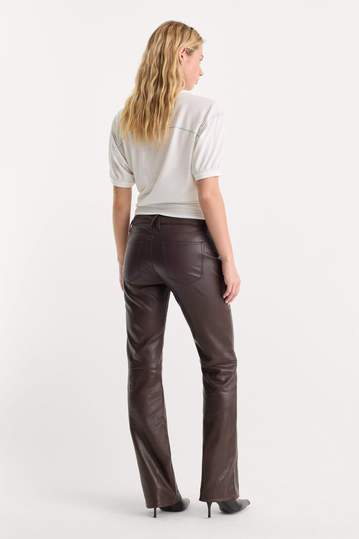 BETTER THAN LEATHER LOW RISE BOOTCUT PANT ESPRESSO