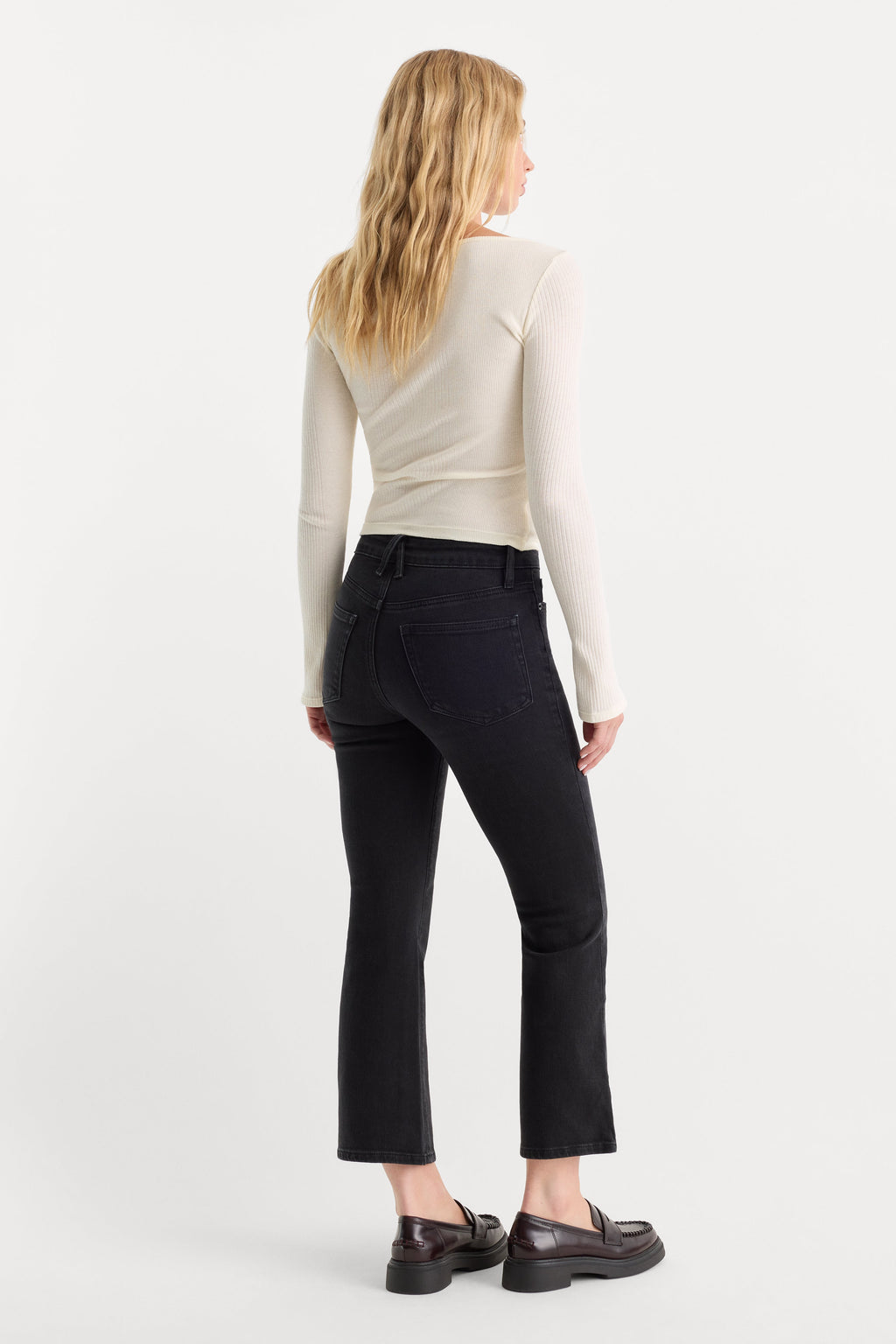 GOOD LEGS CROP MINI BOOT JEANS TYRE