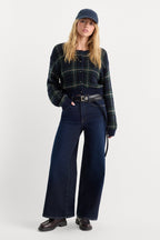 GOOD WAIST PALAZZO ANKLE JEANS RINSE