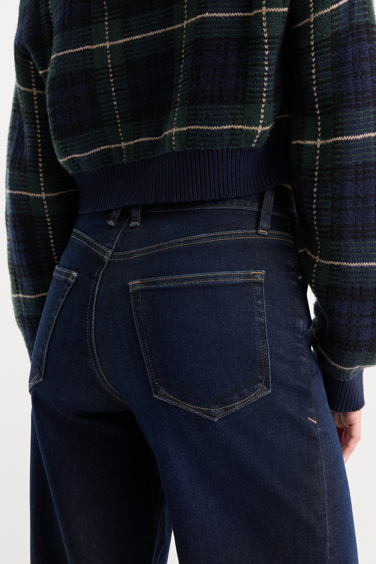 GOOD WAIST PALAZZO ANKLE JEANS RINSE