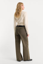 LOW SLUNG BAGGY TROUSER WASHED FATIGUE GREEN