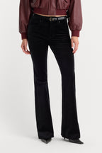 VELVET GOOD LEGS FLARE PANT BLACK