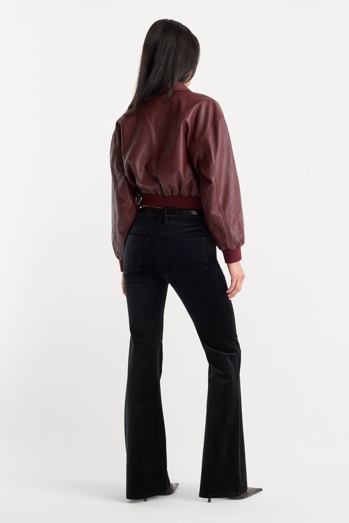 VELVET GOOD LEGS FLARE PANT BLACK