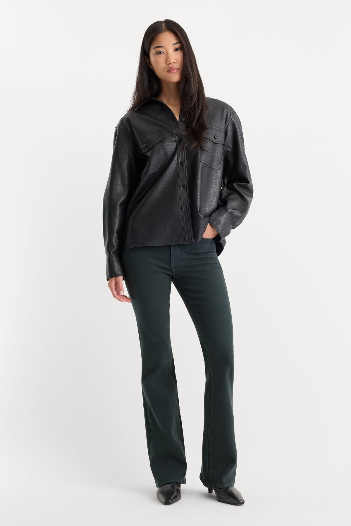 GOOD CLASSIC BOOTCUT JEANS FOREST GREEN