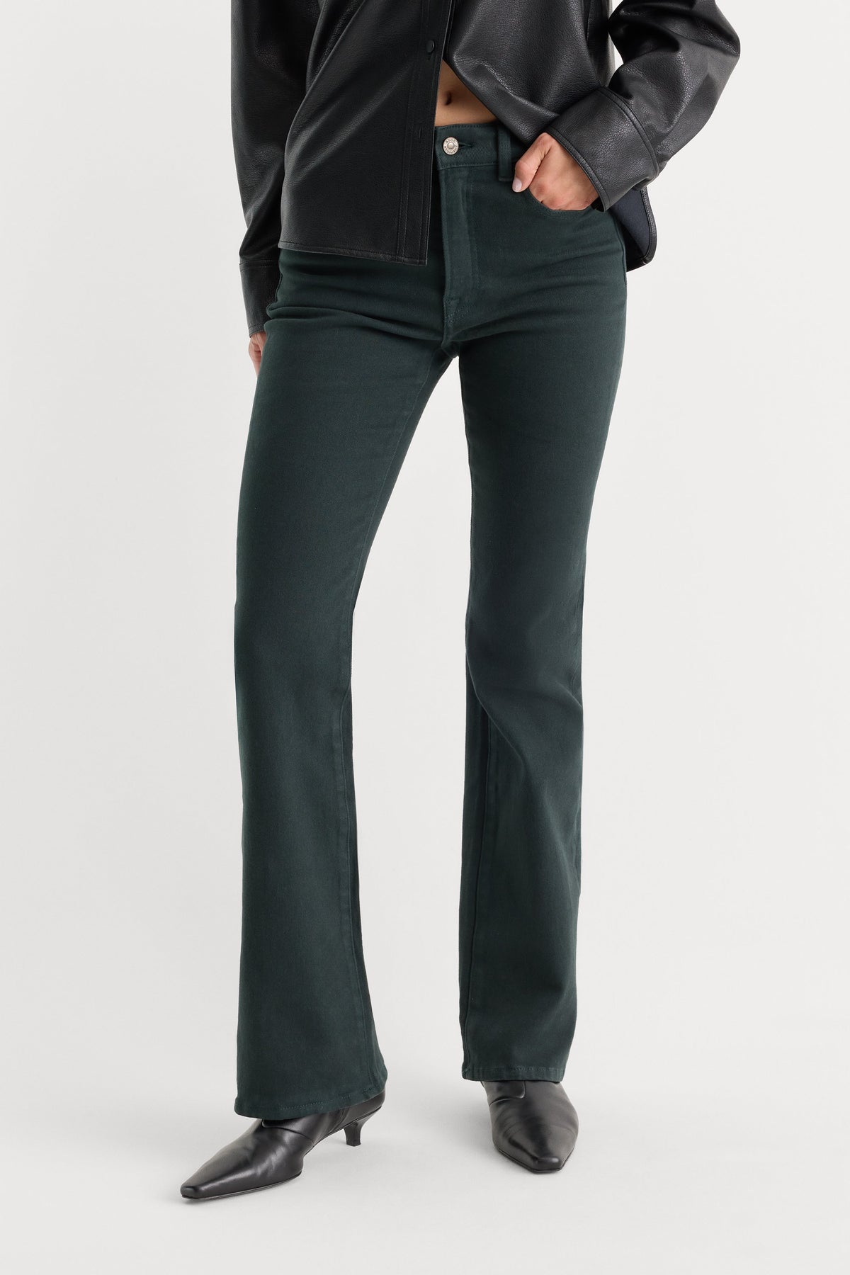 GOOD CLASSIC BOOTCUT JEANS FOREST GREEN