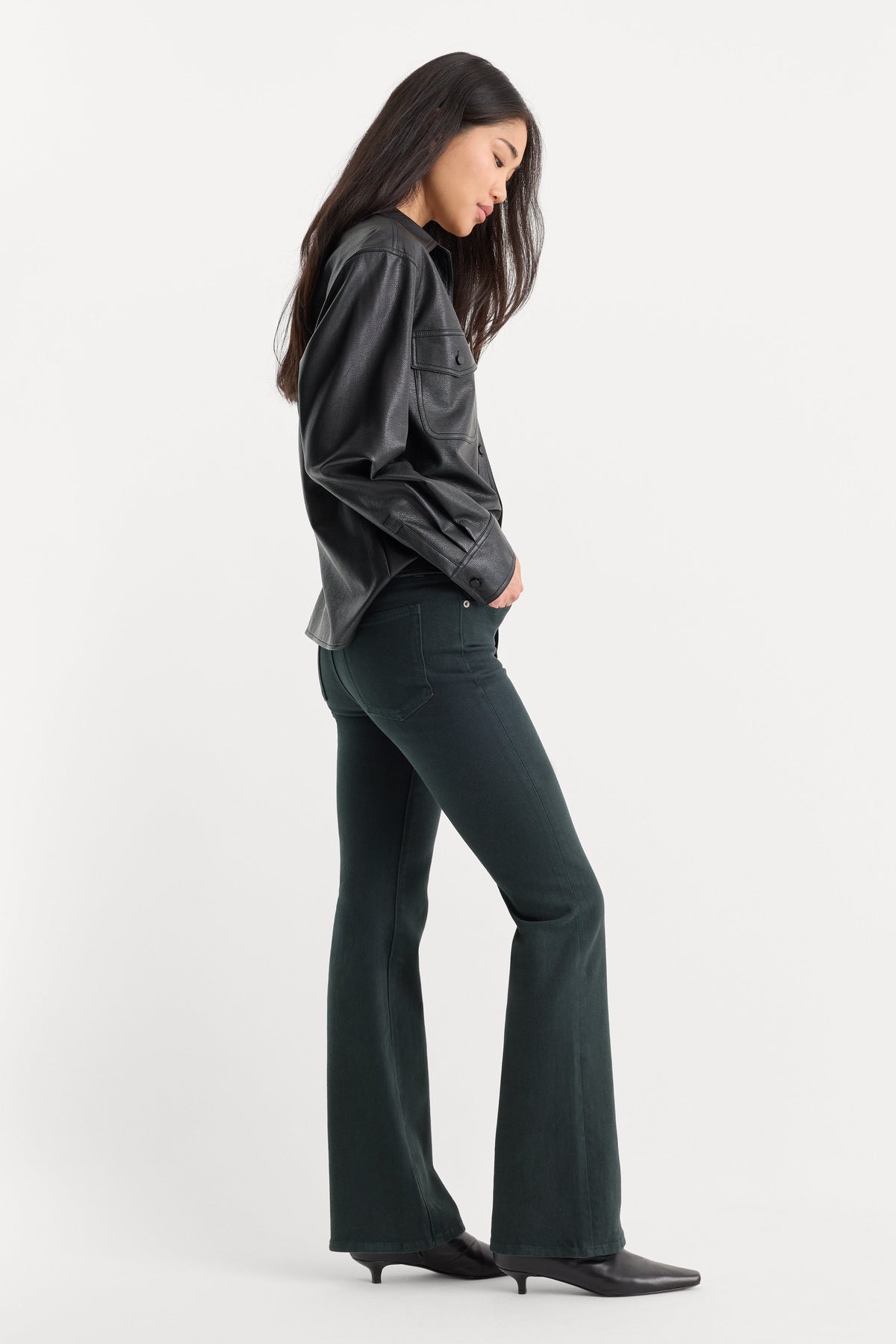 GOOD CLASSIC BOOTCUT JEANS FOREST GREEN