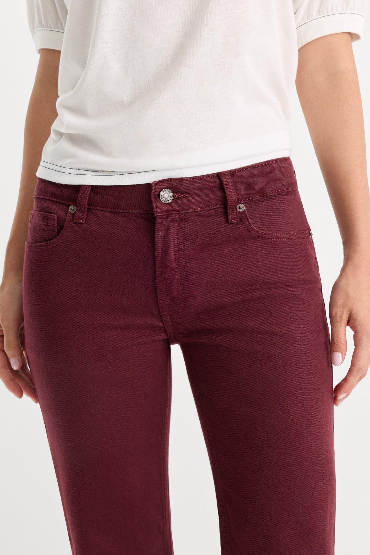 VINTAGE LOW RISE BOOTCUT JEANS BERRY NOIR
